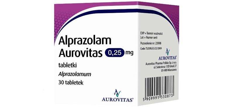 Dawkowanie alprazolamu